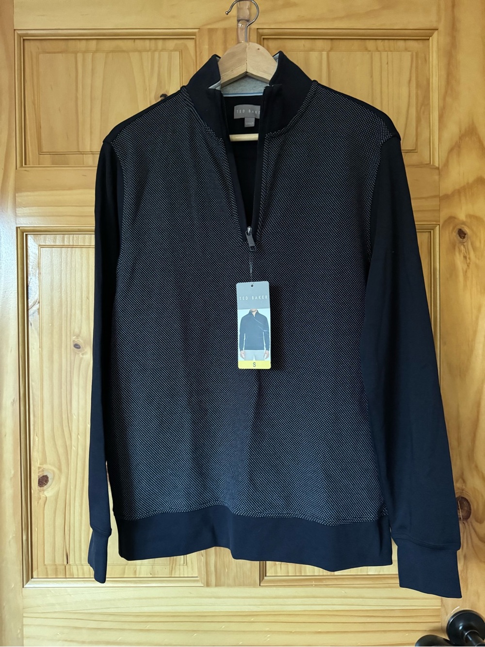 Ted Baker Navy Quarter-Zip pullover Sweater Men’s size small